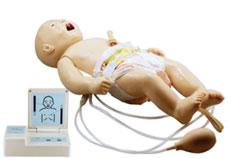 Full-Functional Neonatal CPR & Nursing Manikin with monitor
