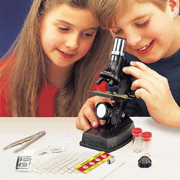 Microscope Set With Light And Projector