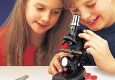 Microscope Set With Light And Projector